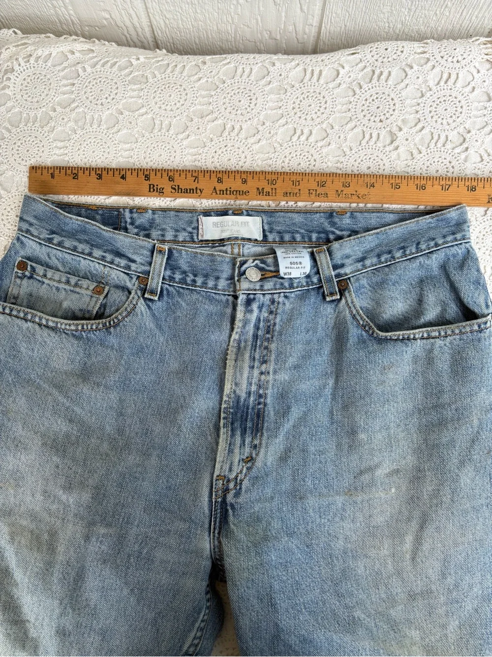 505 Levi’s 38x29 work jeans USED